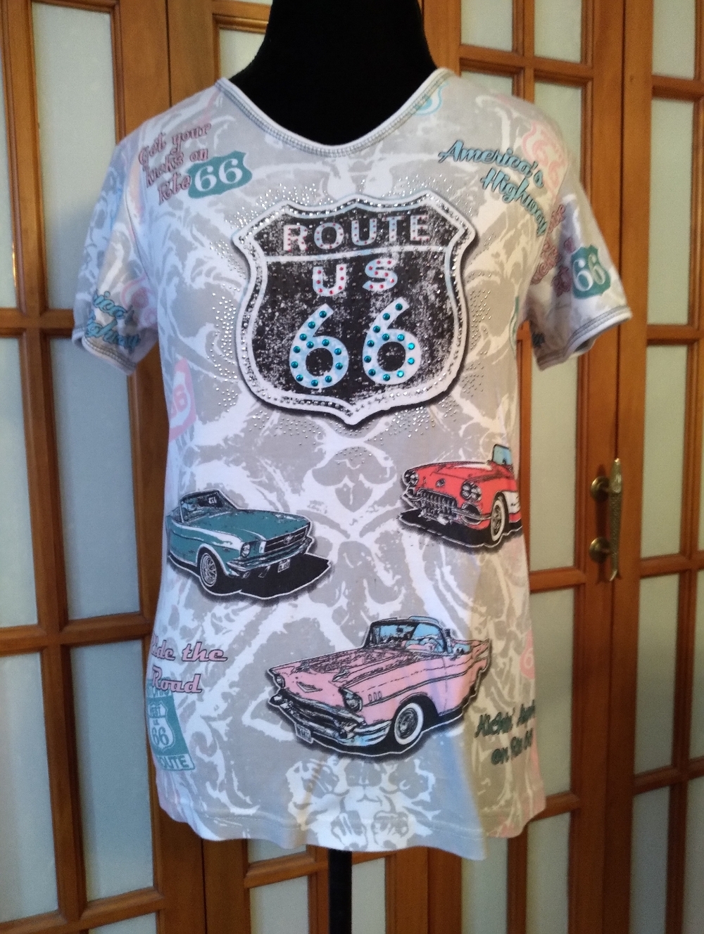 Women's Vintage Y2K RT. 66 T Shirt From Cactus Bay Apparel, Sz M